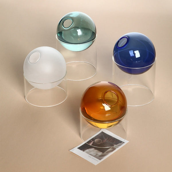 colored glass modern minimalist vase