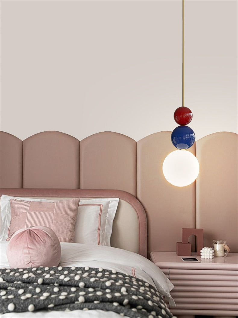 Blue Red White LED Pendant Hanging Lamp 