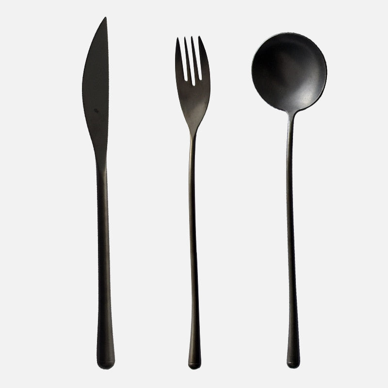 Retro Stainless Steel Cutlery Set