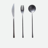 Stainless Steel Cutlery Set with Dinner Knife Fork Spoon Set Fruit Fork and Coffee Tea Spoon