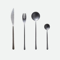 Stainless Steel Cutlery Set with Dinner Knife Fork Spoon Set Fruit Fork and Coffee Tea Spoon