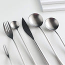 Stainless Steel Cutlery Set with Dinner Knife Fork Spoon Set Fruit Fork and Coffee Tea Spoon