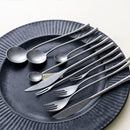 Stainless Steel Cutlery Set with Dinner Knife Fork Spoon Set Fruit Fork and Coffee Tea Spoon