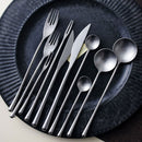 Stainless Steel Cutlery Set with Dinner Knife Fork Spoon Set Fruit Fork and Coffee Tea Spoon