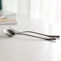 Stainless Steel Cutlery Set with Dinner Knife Fork Spoon Set Fruit Fork and Coffee Tea Spoon