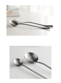 Stainless Steel Cutlery Set with Dinner Knife Fork Spoon Set Fruit Fork and Coffee Tea Spoon