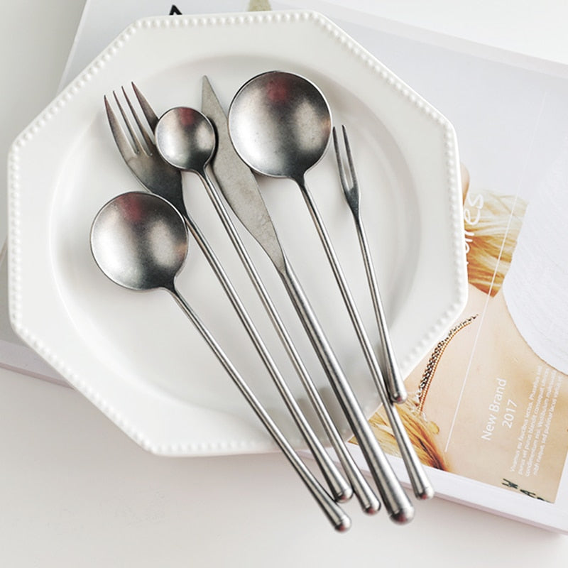 Stein Vintage Finish Stainless Steel Flatware