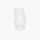 Sugar Coated Confetti Handmade Glass Graphic Organic shape colored cocktail glass
