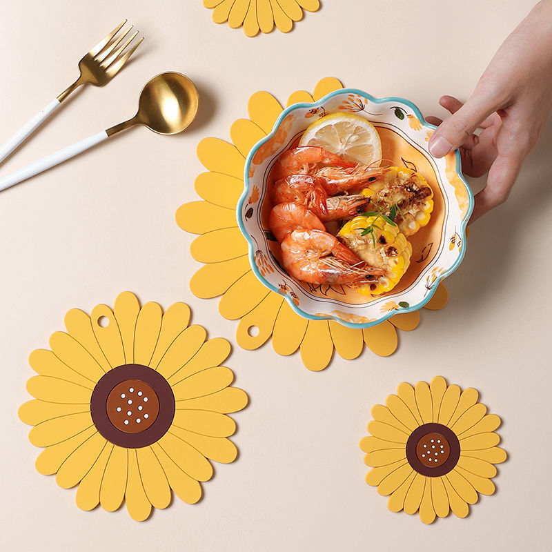 Sunflower Coaster Set Of 6 With Holder - Absorbent Ceramic Stone Coasters, Housewarming Gift