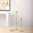 Swirl Metal Vintage Candle Holder Set