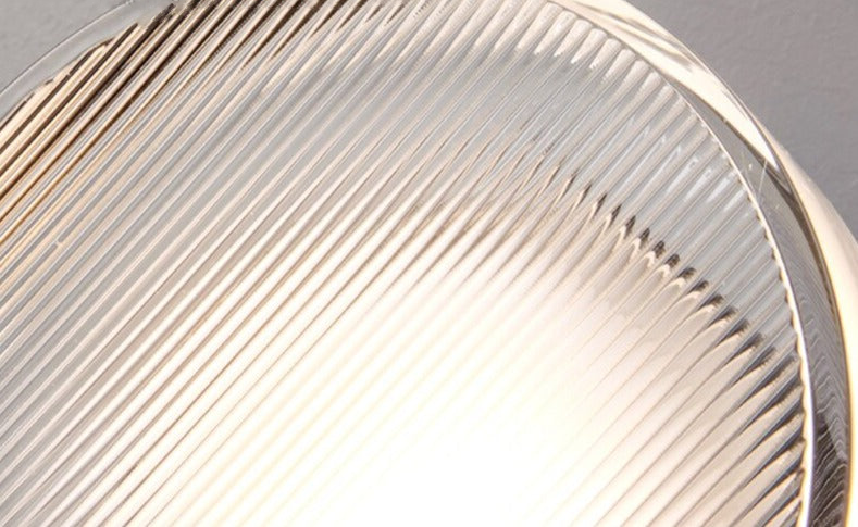 Tap Textured Glass & Metal Wall Lamp