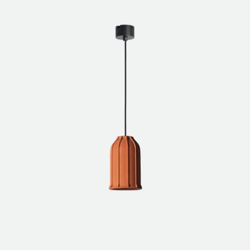 LED Industrial Style Cement Orange Hanging Light 