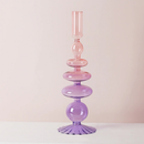 Three Color Gradient Glass Candle Holders