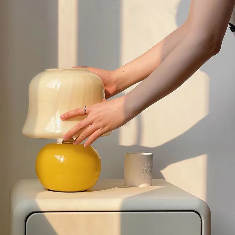 Modern Glass Led Lamp for Living Room Table Decoration