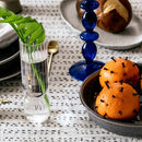 Upside Down Colored Glass Bud Vase & Accent