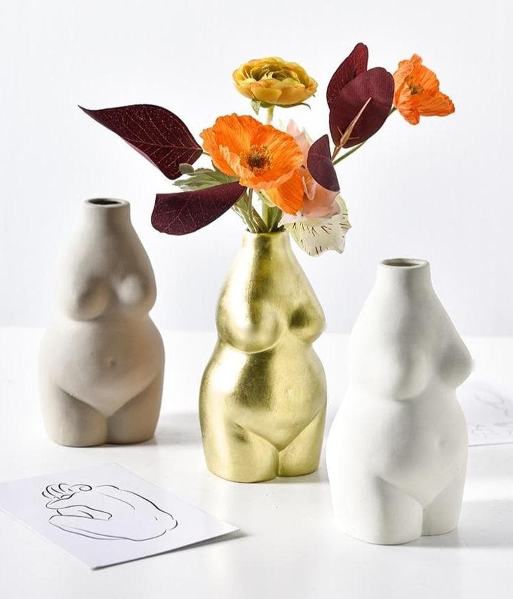 Venus Ceramic Porcelain Flower Vase Statue Ornament
