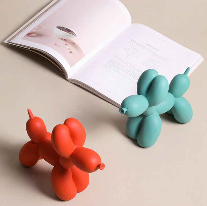 Jeff Koons Balloon Dog Sculpture Accent for Home Decor