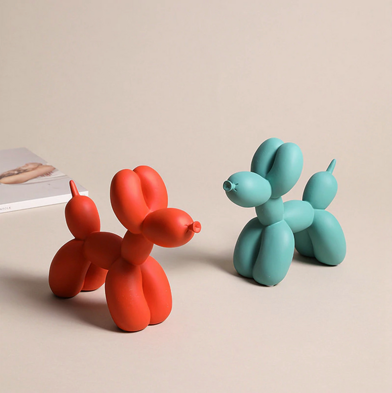 Jeff Koons Balloon Dog Sculpture Accent for Home Decor