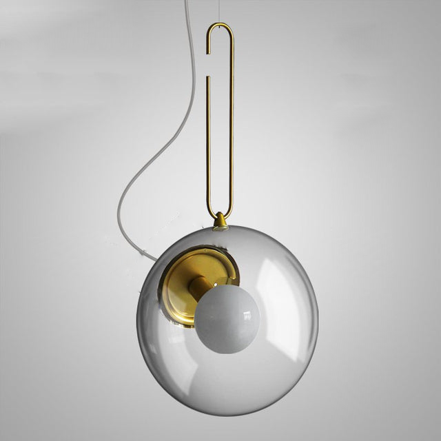 Metal Glass LED Ball Pendant Lamp