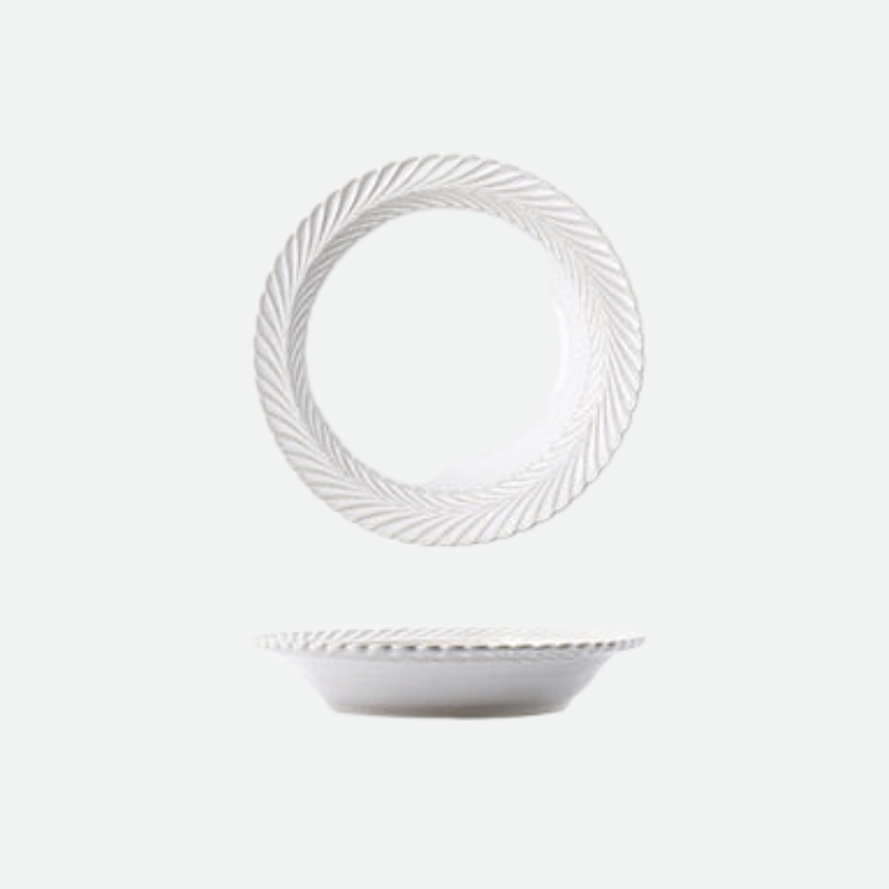 Vintage Leaf Design ceramic porcelain Dinnerware luxury high quality