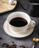 Vintage Leaf Design ceramic porcelain Dinnerware luxury high quality