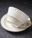 Vintage Leaf Design ceramic porcelain Dinnerware luxury high quality