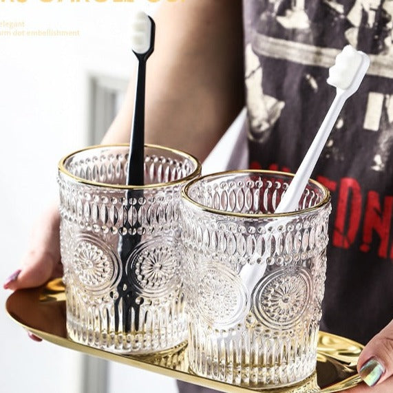 Glass Mug Bathroom Tooth Cup