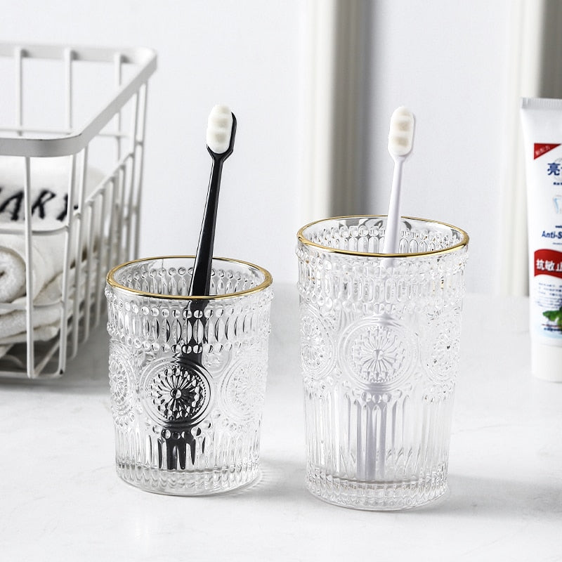 Glass Mug Bathroom Tooth Cup