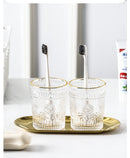 Glass Mug Bathroom Tooth Cup