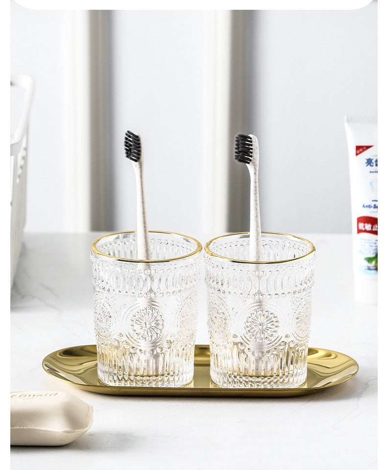 Glass Mug Bathroom Tooth Cup