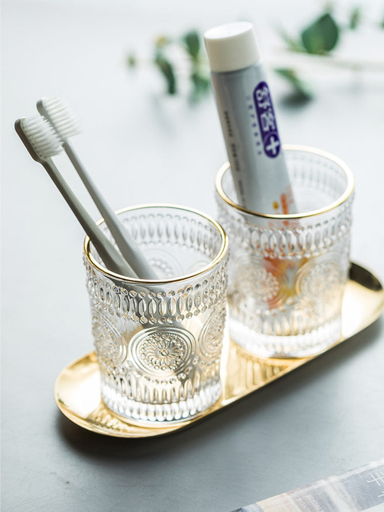 Glass Mug Bathroom Tooth Cup