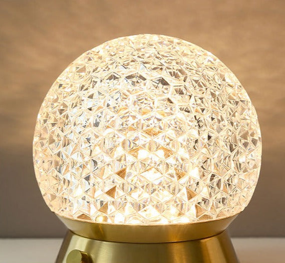 Sparkle Cordless Table Lamp Round Glitz Battery lamp