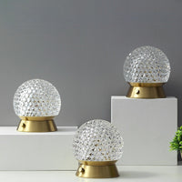 Sparkle Cordless Table Lamp Round Glitz Battery lamp