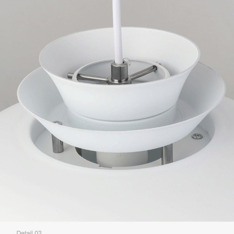 White Aluminum Minimalist Ceiling Lamps 