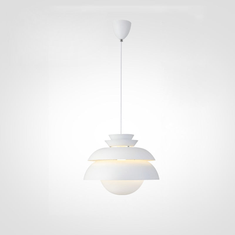 White Aluminum Minimalist Ceiling Lamps 