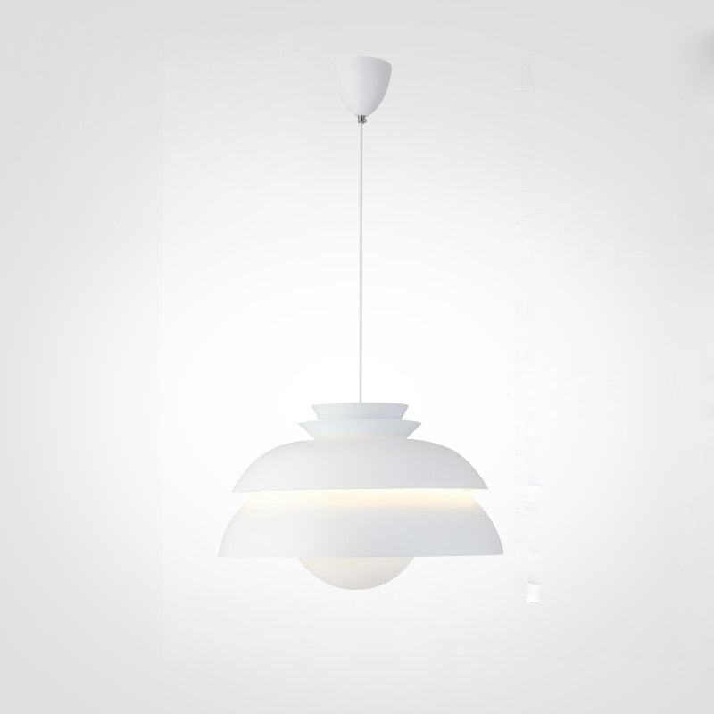 White Aluminum Minimalist Ceiling Lamps 
