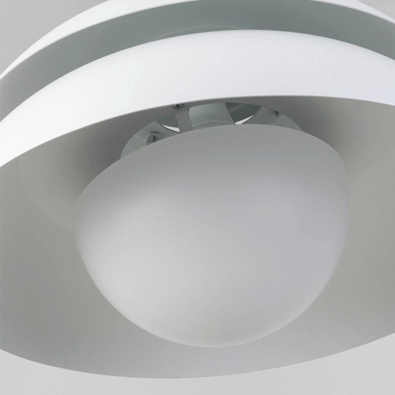 White Aluminum Minimalist Ceiling Lamps 