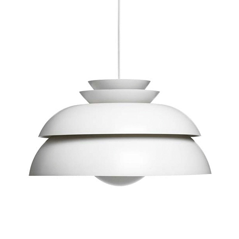 White Aluminum Minimalist Ceiling Lamps 