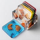 Square Colorful Encased Pine Textured Coaster