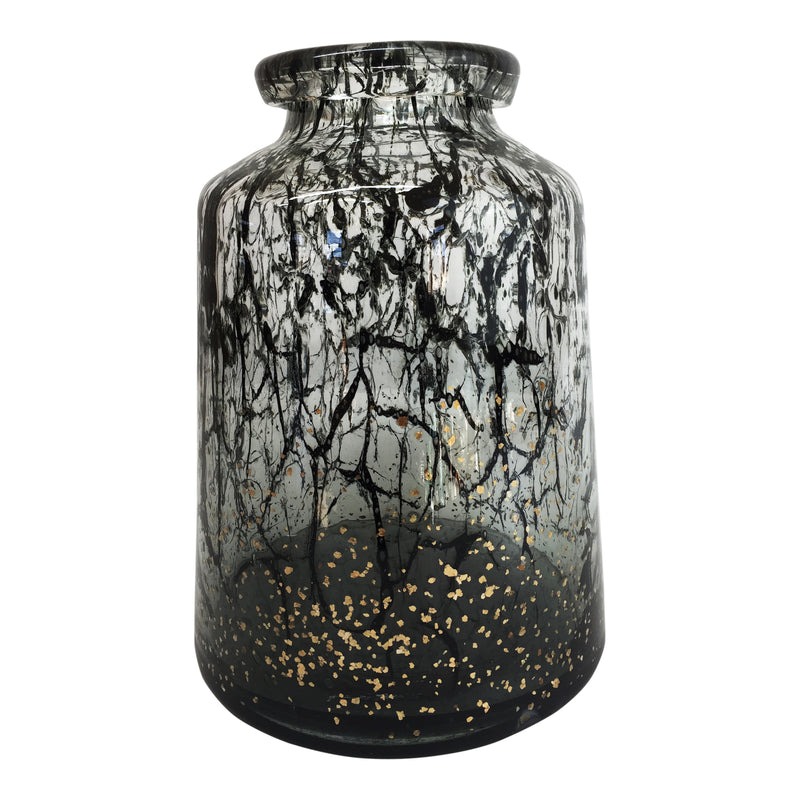 Murano Glass Gold Leaf Artist Glass Vase