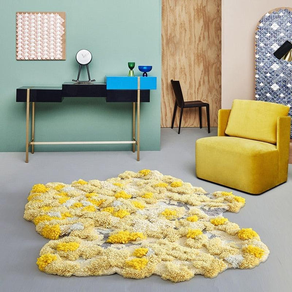 Abstract Art Handmade Wool Floor Mat