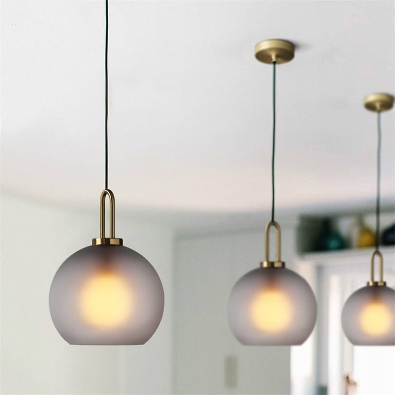 Glass Ball Hanging Lamp