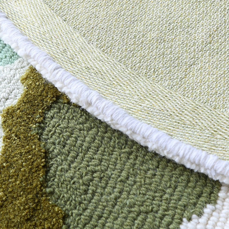 Zeta Abstract Scenic Pattern Wool Rug – Letifly Lights & Decor