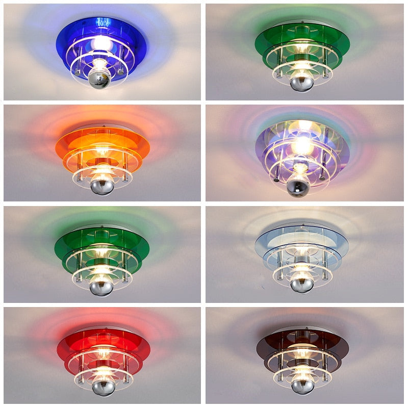 Colorful Medieval Space Acrylic Ceiling Lamp 