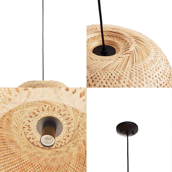 Astrid Bowl Shaped Bamboo Pendant Lamp