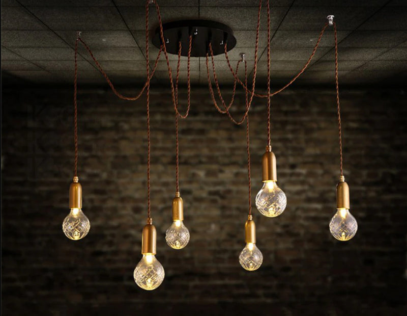 Home Lighting Crystal Pendant Light Led Hanging Lamp for Kitchen Home 
