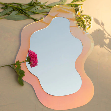 Decorative Accents Rainbow Irregular Shapes Acrylic Mirror