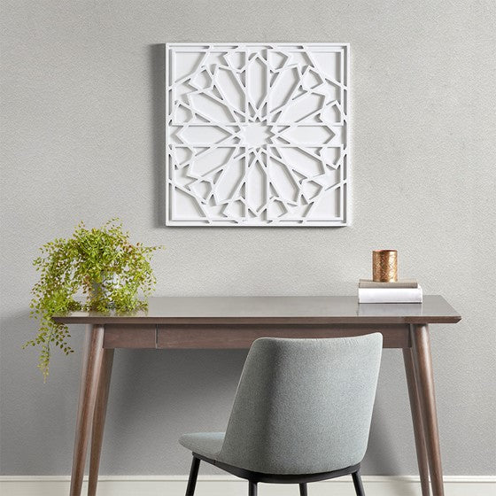Boho Notion Square Carved Wall Panel
