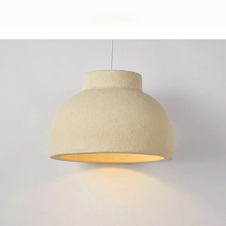 Light Yellow Japanese Wabi Sabi Chandelier LED Pendant Lamp