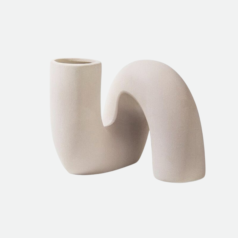 Ceramic Table Top Vase organic shape Modern Vase Decor